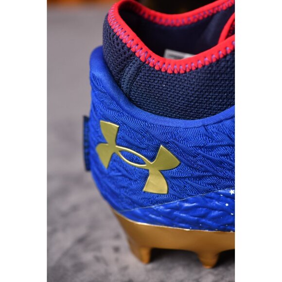 New! Size: 12.5 Men | Under Armour Spotlight 4 MC Clone USA Cleats | 3027296-400